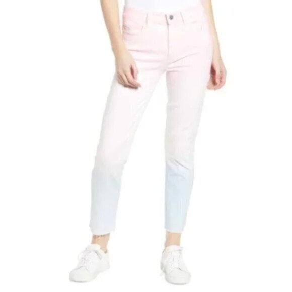PAIGE Hoxton High Waist Skinny Jean Sunset Ombre - Picture 1 of 16